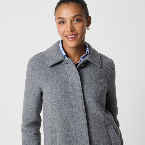 NWOT J. Crew Wool Blend Car Coat - Picture 9 of 9